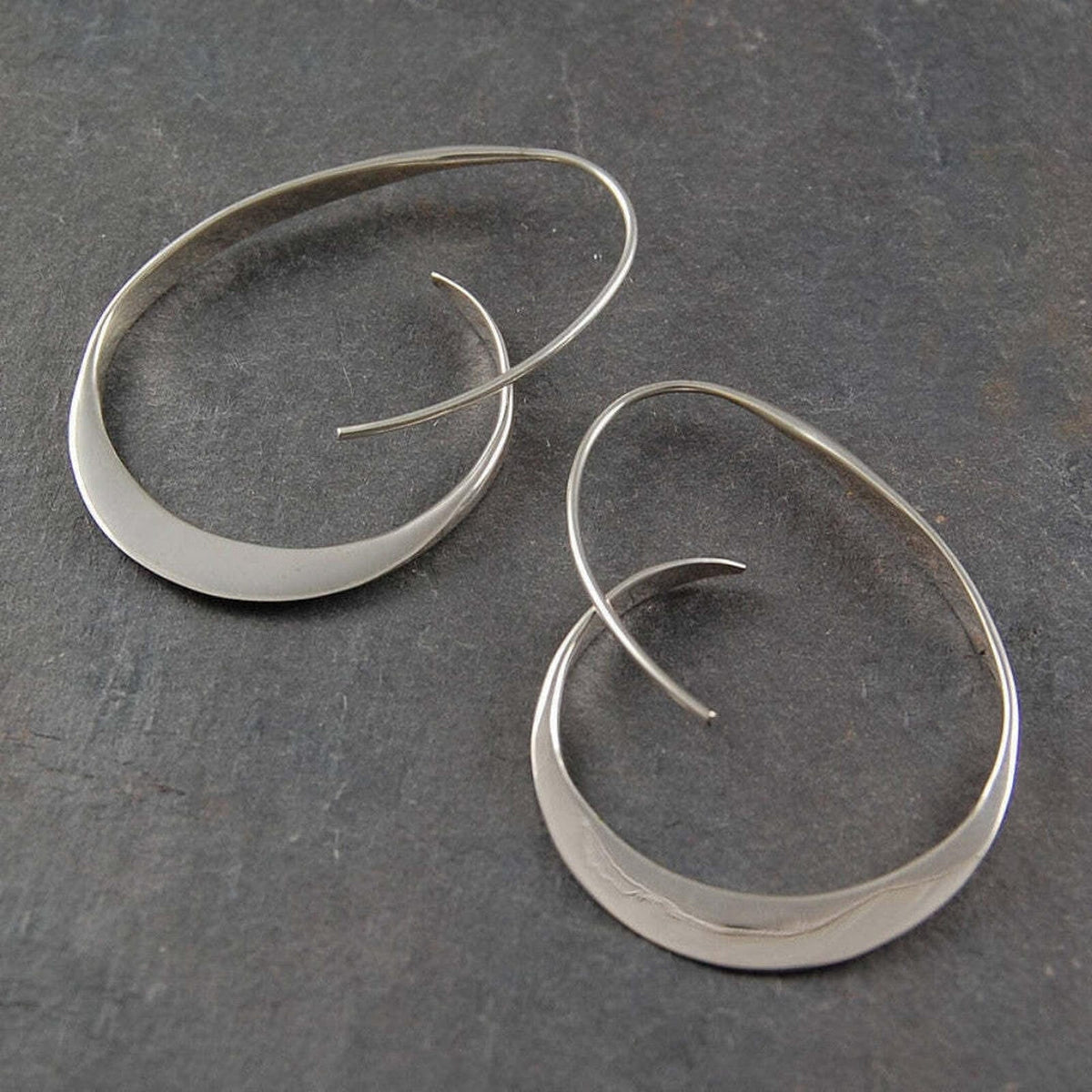 Open hoop earrings