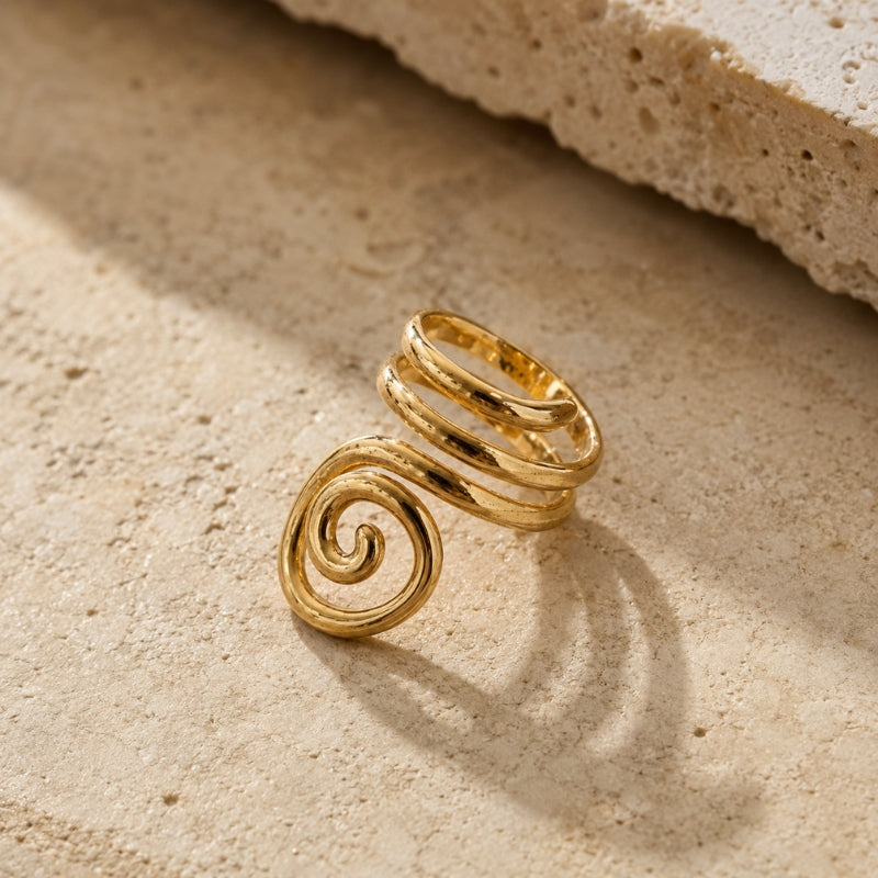 Luxe Open Spiral Ring