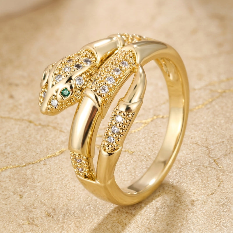 Lavish Statement Snake Ring