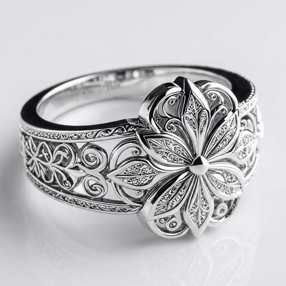 SØLVBLOMST ZIRKONRING