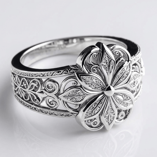 SØLVBLOMST ZIRKONRING