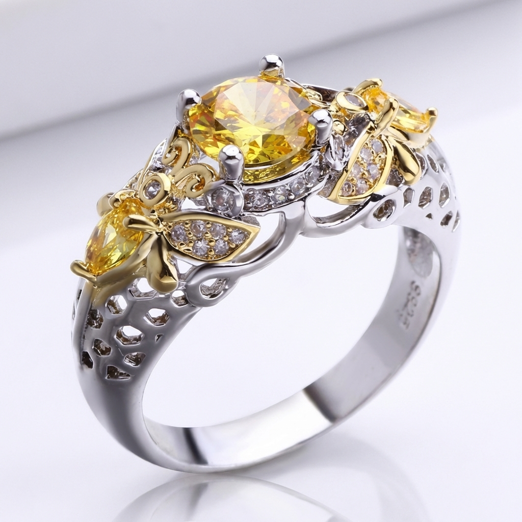GOLD BLOSSOM KRING