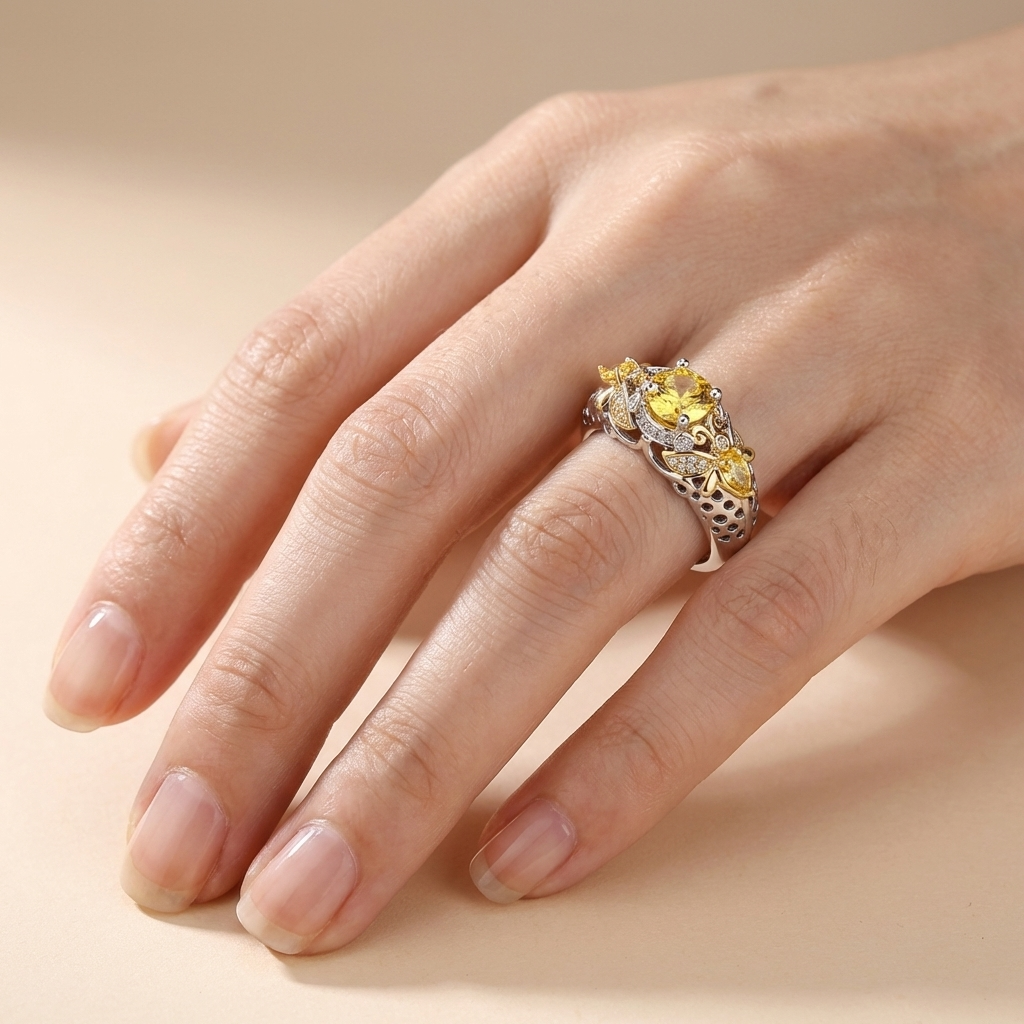 GOLD BLOSSOM KRING