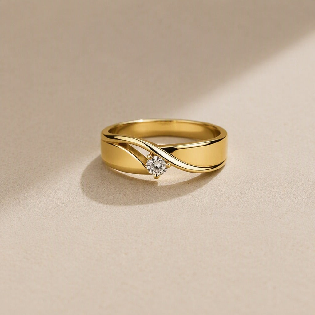 Luxe Statement Ring with Zirconia