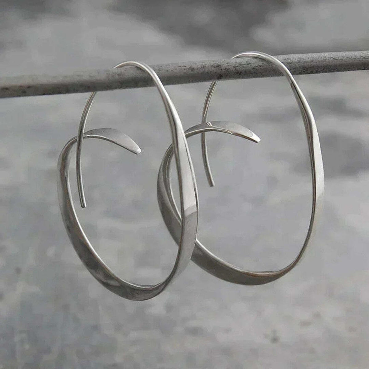 Open hoop earrings