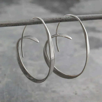 Open hoop earrings