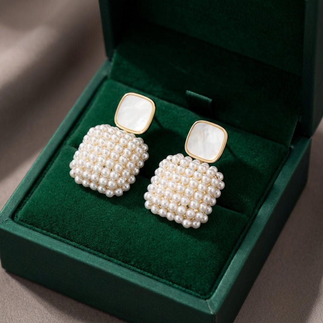 Beaded pearl clusters