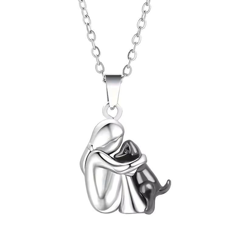 "Forever in Your Heart" necklace with dog paw pendant