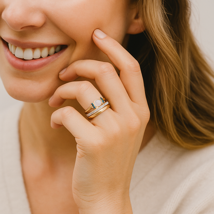 Theresa – Opal & Gold Ring