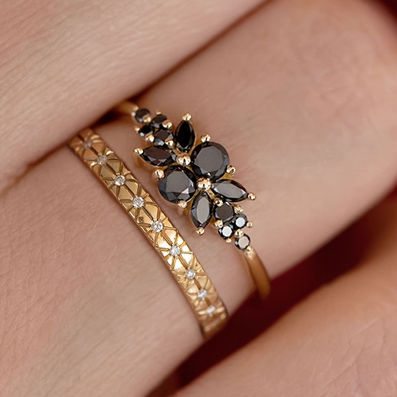 Minimalistiske Onyx Ringe