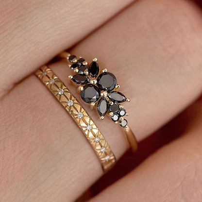 Minimalistiske Onyx Ringe
