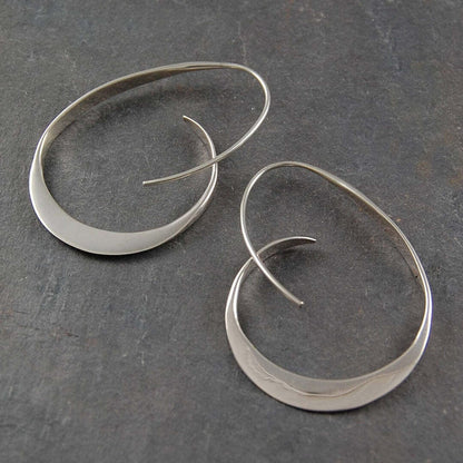 Open hoop earrings