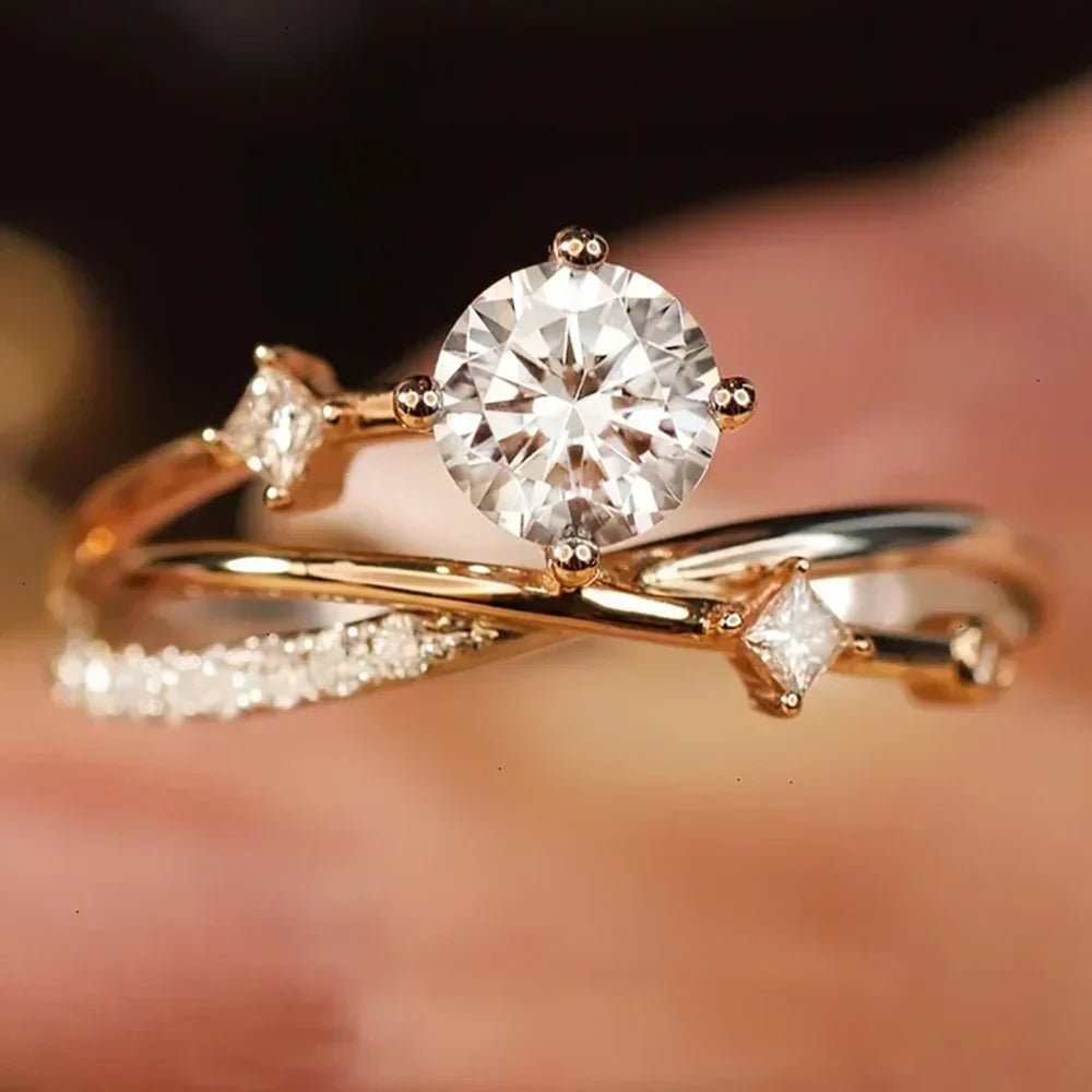 Hvidguld Zirkonia Stjernehimmel Ring
