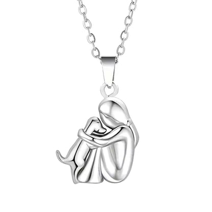 "Forever in Your Heart" necklace with dog paw pendant