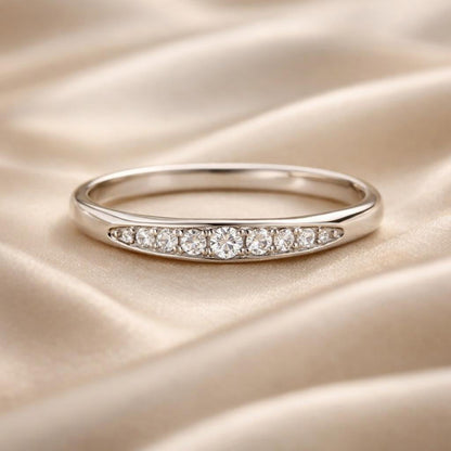 Hvidguld Mikro Pavé Zirkonia Ring