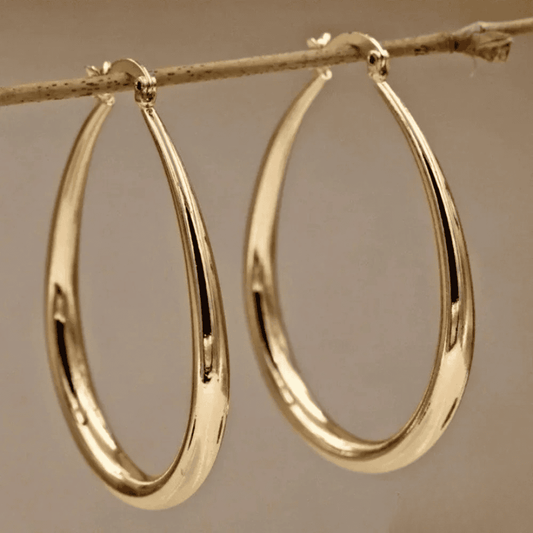 Elegante guldringeøreringe