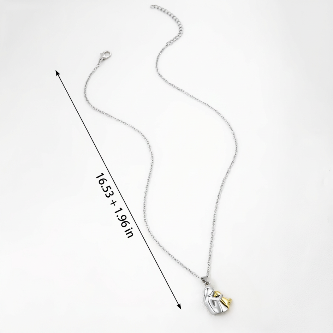 "Forever in Your Heart" necklace with dog paw pendant