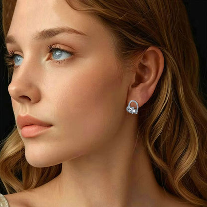 925 silver earrings with sleeping puppy