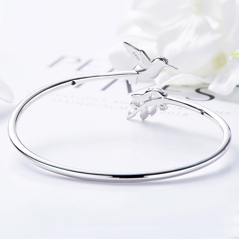 Justerbar kolibri-ring med rhinstensdiamant