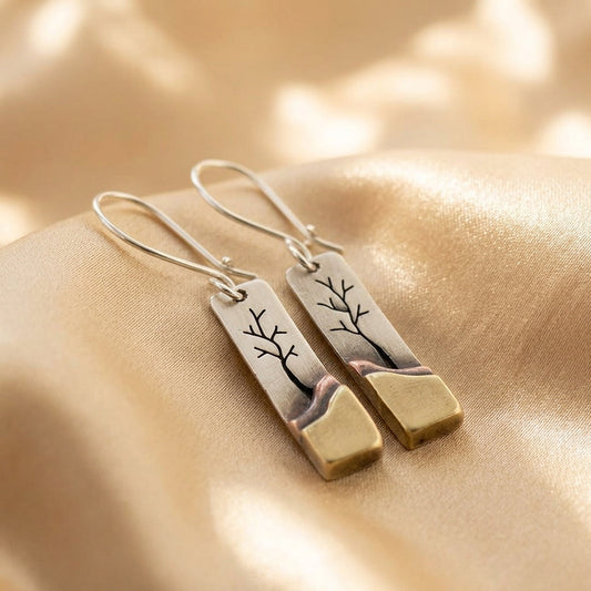 Vintage Luna Leaf Earrings