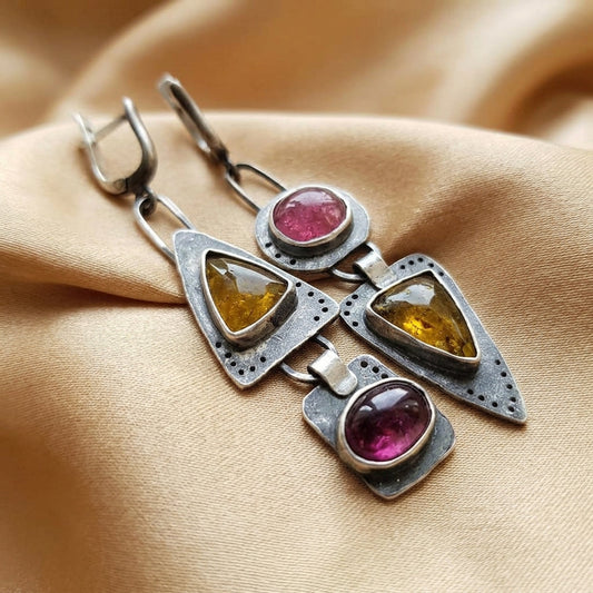 Vintage Triangular Earrings