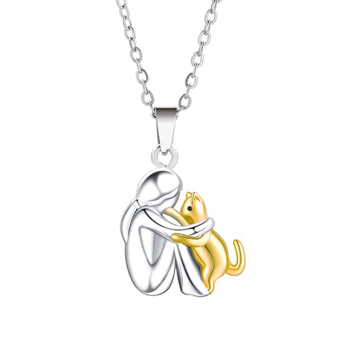 "Forever in Your Heart" Necklace with Cat Pendant