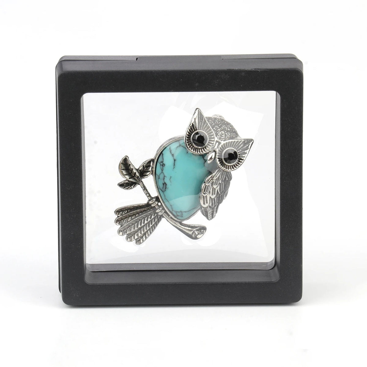 Crystal Owl Wisdom Pendant Necklace