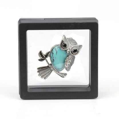 Crystal Owl Wisdom Pendant Necklace
