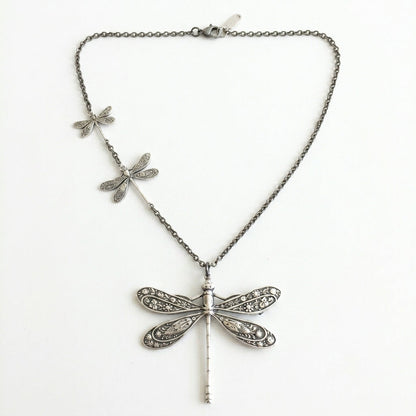 Vintage Dragonfly Necklace – Symbol of Change, Light, and Freedom