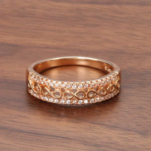 Graceful Infinity Zirconia Ring