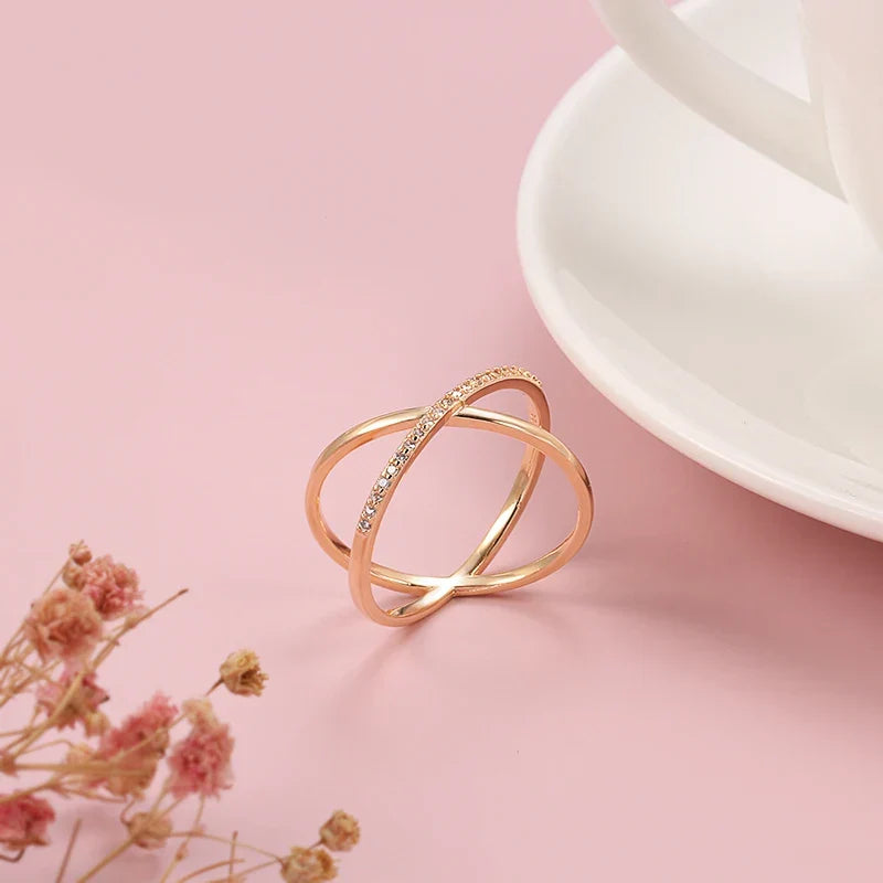 Forgyldt Zirconia Shine Ring