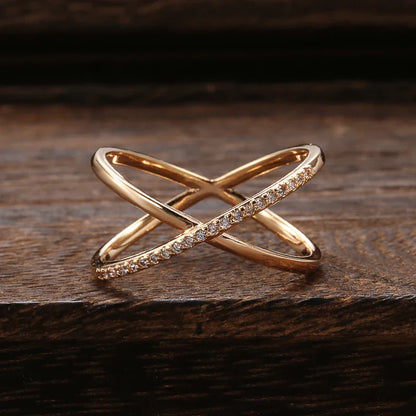 Forgyldt Zirconia Shine Ring