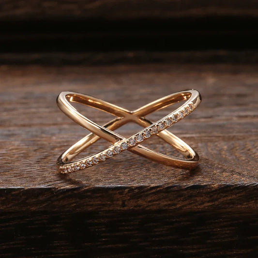 Forgyldt Zirconia Shine Ring