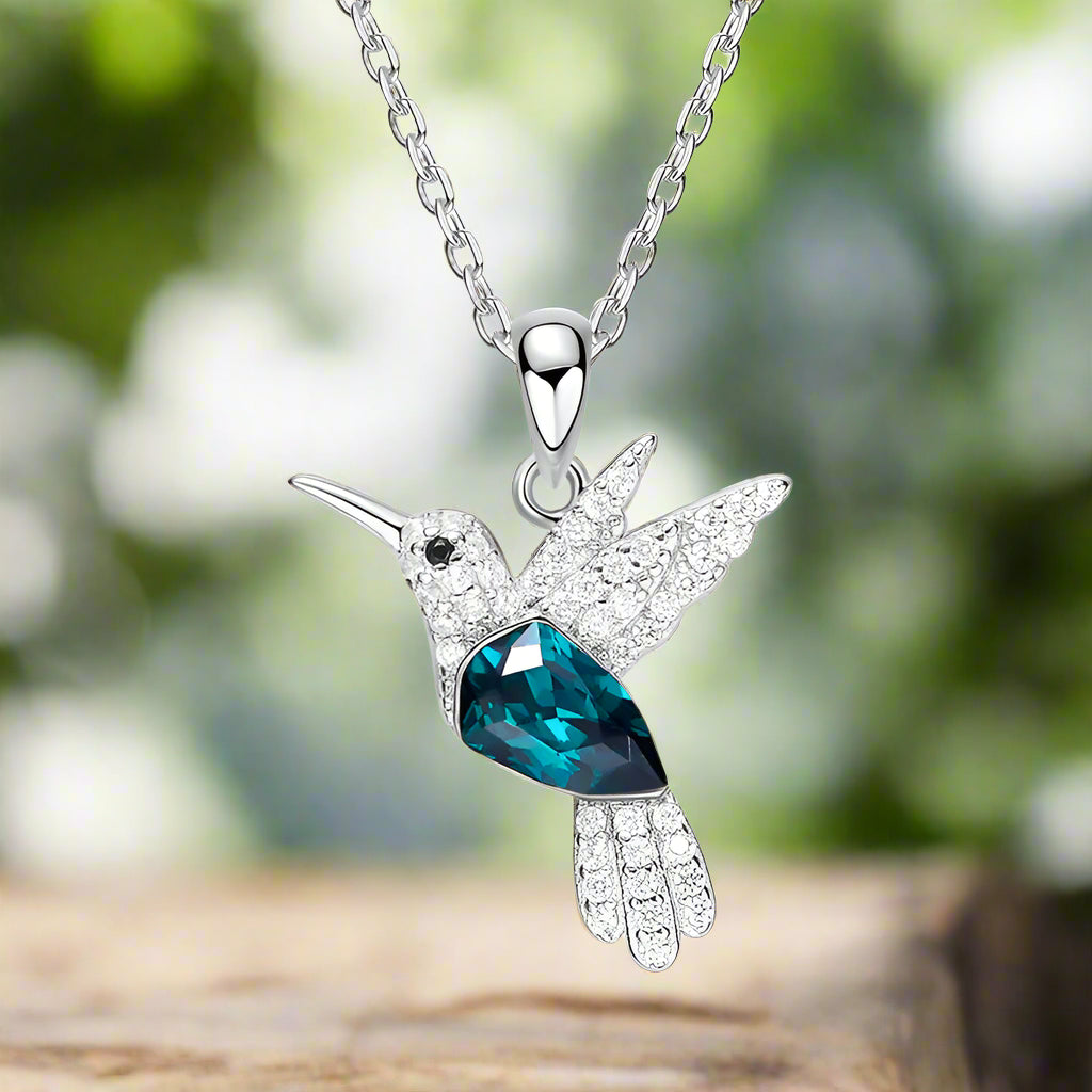 Hummingbird Cubic Zirconia Glimmer Necklace