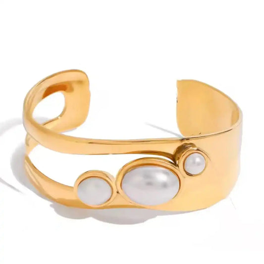 Vintage Tigerøje Armbånd i Guld