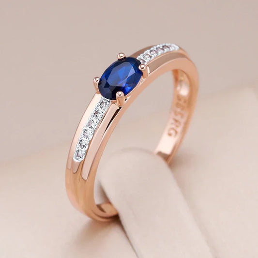 Vintage Safir Glød Akcentring