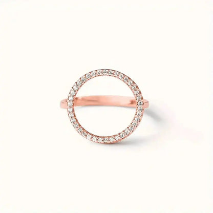 Rund Kubisk Zirkonia Ring