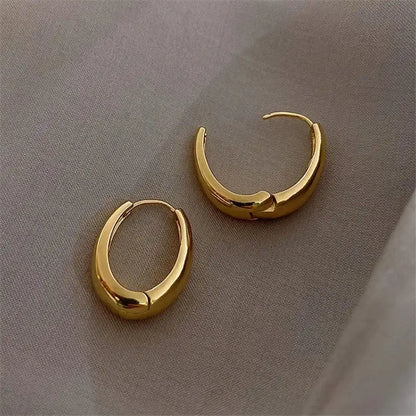 Classic gold hoop earrings