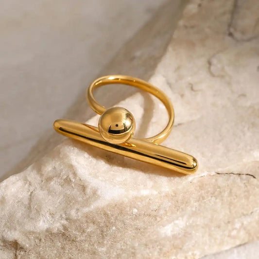Justerbar Tidløs Guld Stjerne-ring