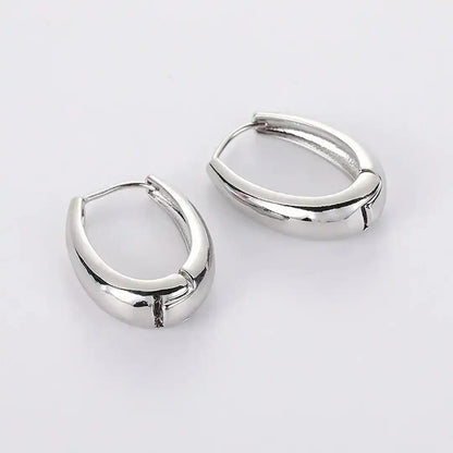 Classic gold hoop earrings
