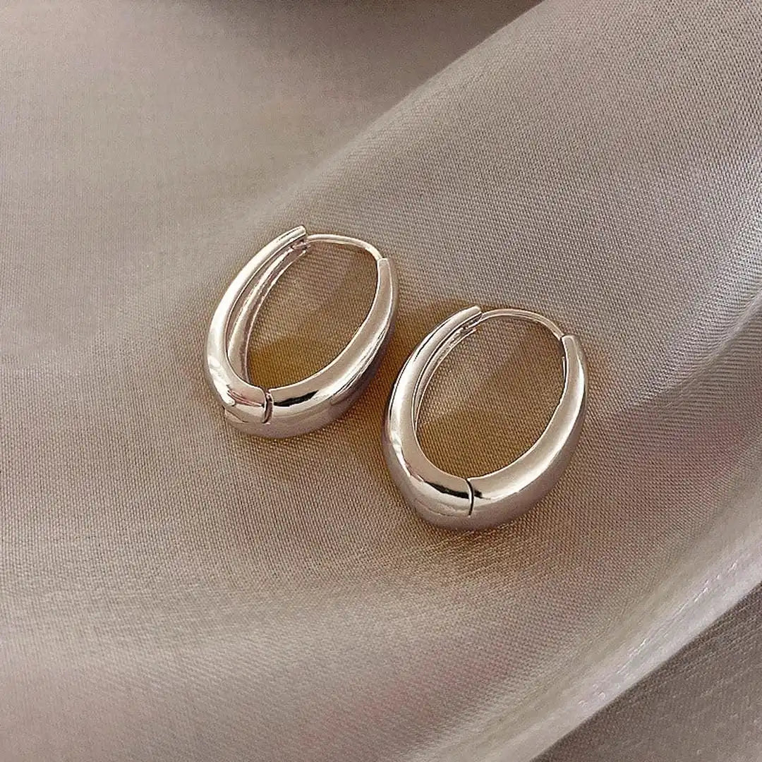 Classic gold hoop earrings