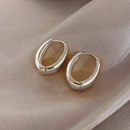 Classic gold hoop earrings