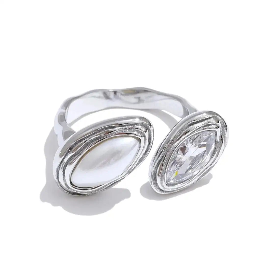 Dobbelt Marquise Bypass Ring