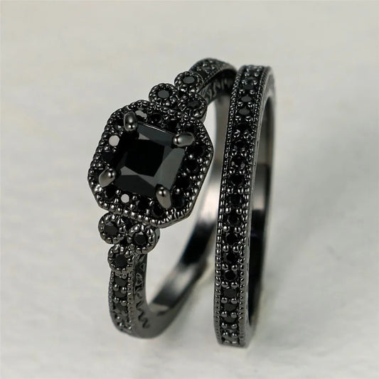 Crystal Luxe Onyx-ringe