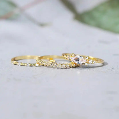Mila Golden Ring Set