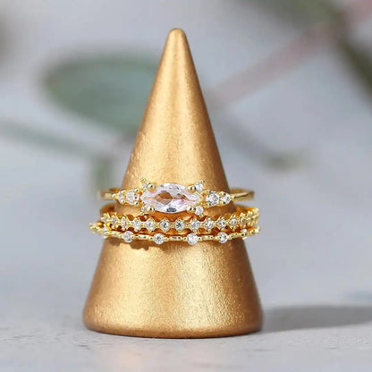 Mila Golden Ring Set