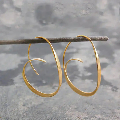 Open hoop earrings