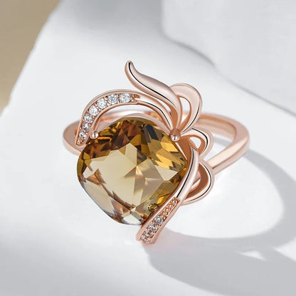 Ethereal Amber Krystalring
