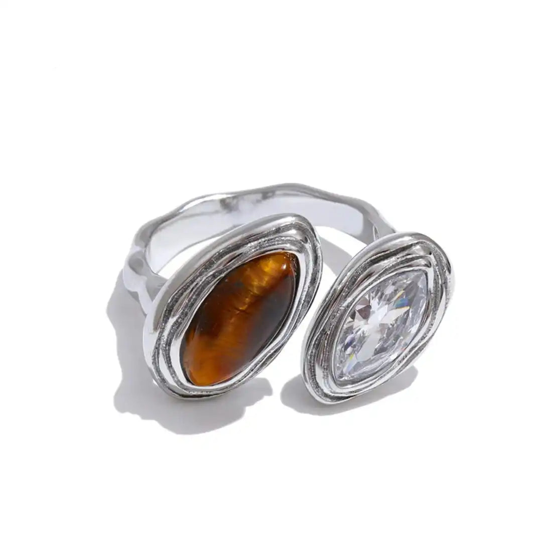 Dobbelt Marquise Bypass Ring