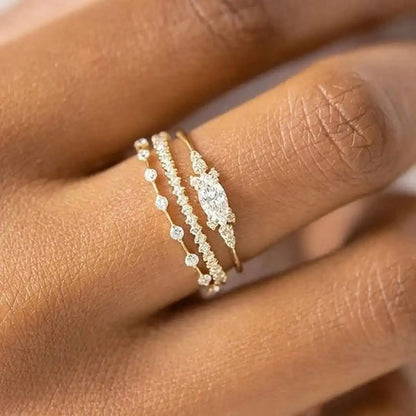 Mila Golden Ring Set